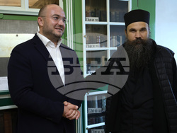 Гърция - Света Гора - Българска делегация - библиотека - посещение