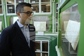 Гърция - Света Гора - Българска делегация - библиотека - посещение