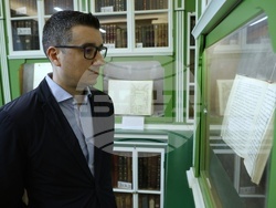 Гърция - Света Гора - Българска делегация - библиотека - посещение