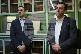 Гърция - Света Гора - Българска делегация - библиотека - посещение