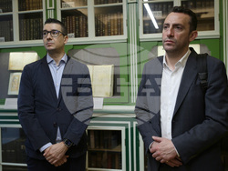 Гърция - Света Гора - Българска делегация - библиотека - посещение