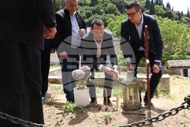 Гърция - Света Гора - Българска делегация - архимандрит Амвросий