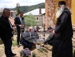 Гърция - Света Гора - Българска делегация - архимандрит Амвросий