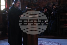 Гърция - Света Гора - Зографски манастир - вечерна молитва