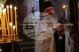 Гърция - Света Гора - Зографски манастир - Българска делегация - вечерна молитва