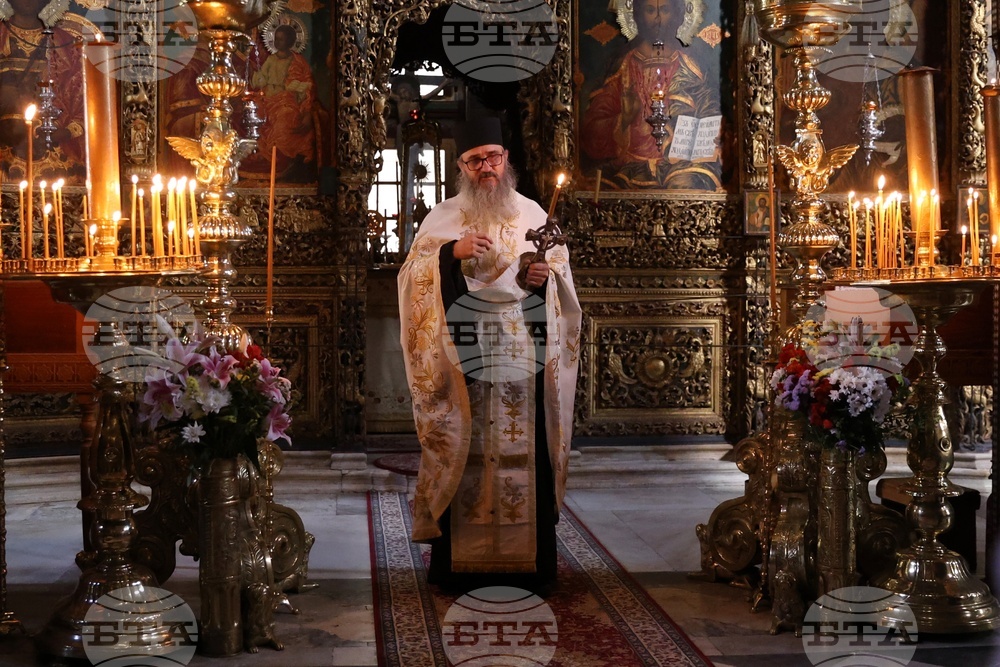 Гърция - Света Гора - Зографски манастир - Българска делегация - вечерна молитва