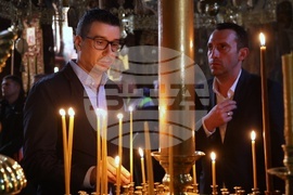 Гърция - Света Гора - Зографски манастир - Българска делегация - вечерна молитва