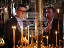 Гърция - Света Гора - Зографски манастир - Българска делегация - вечерна молитва