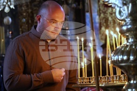 Гърция - Света Гора - Зографски манастир - Българска делегация - вечерна молитва