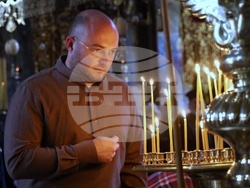 Гърция - Света Гора - Зографски манастир - Българска делегация - вечерна молитва