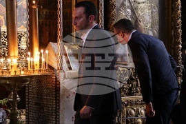 Гърция - Света Гора - Зографски манастир - Българска делегация - вечерна молитва