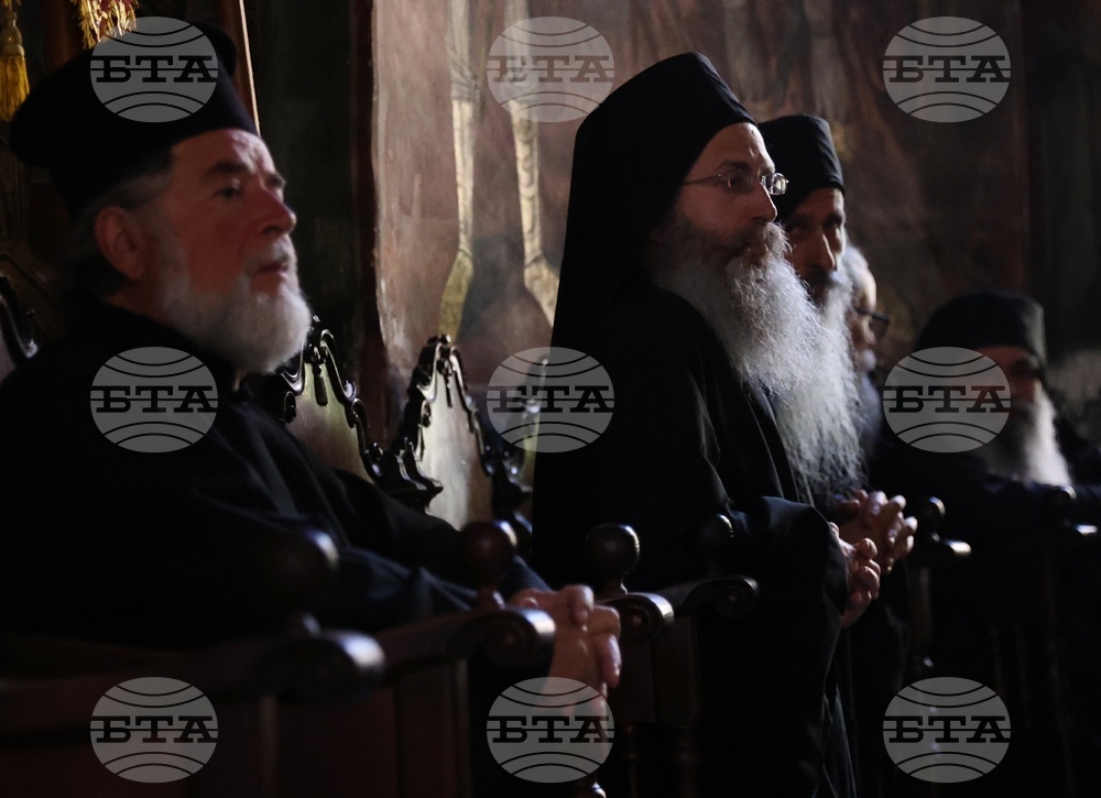 Гърция - Света Гора - Зографски манастир - Българска делегация - вечерна молитва