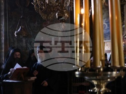 Гърция - Света Гора - Зографски манастир - Българска делегация - вечерна молитва