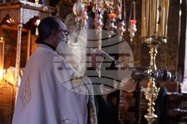 Гърция - Света Гора - Зографски манастир - Българска делегация - вечерна молитва