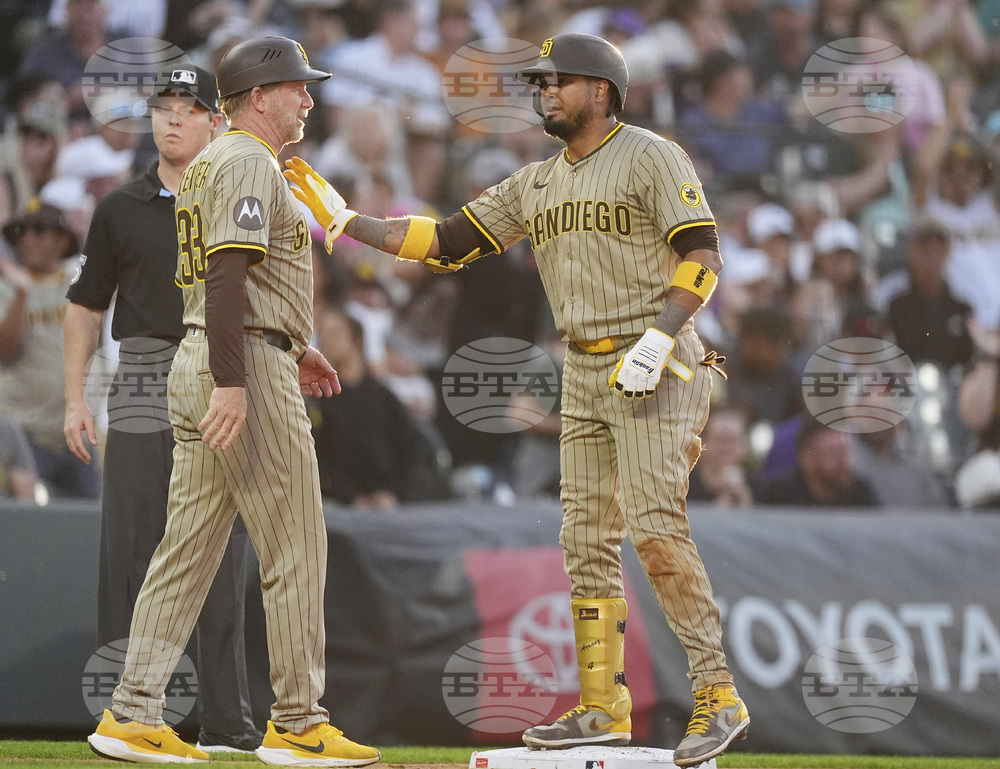 Padres Rockies Baseball