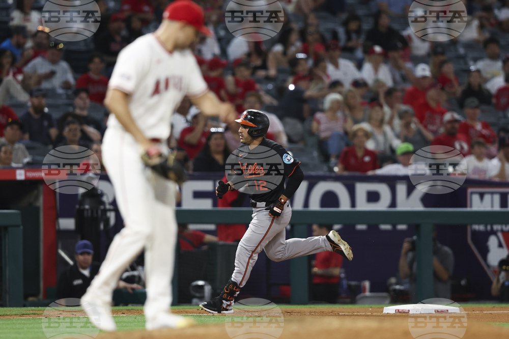 Orioles Angels Baseball
