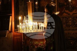 Гърция - Света Гора - Зографски манастир - богослужение и интронизация