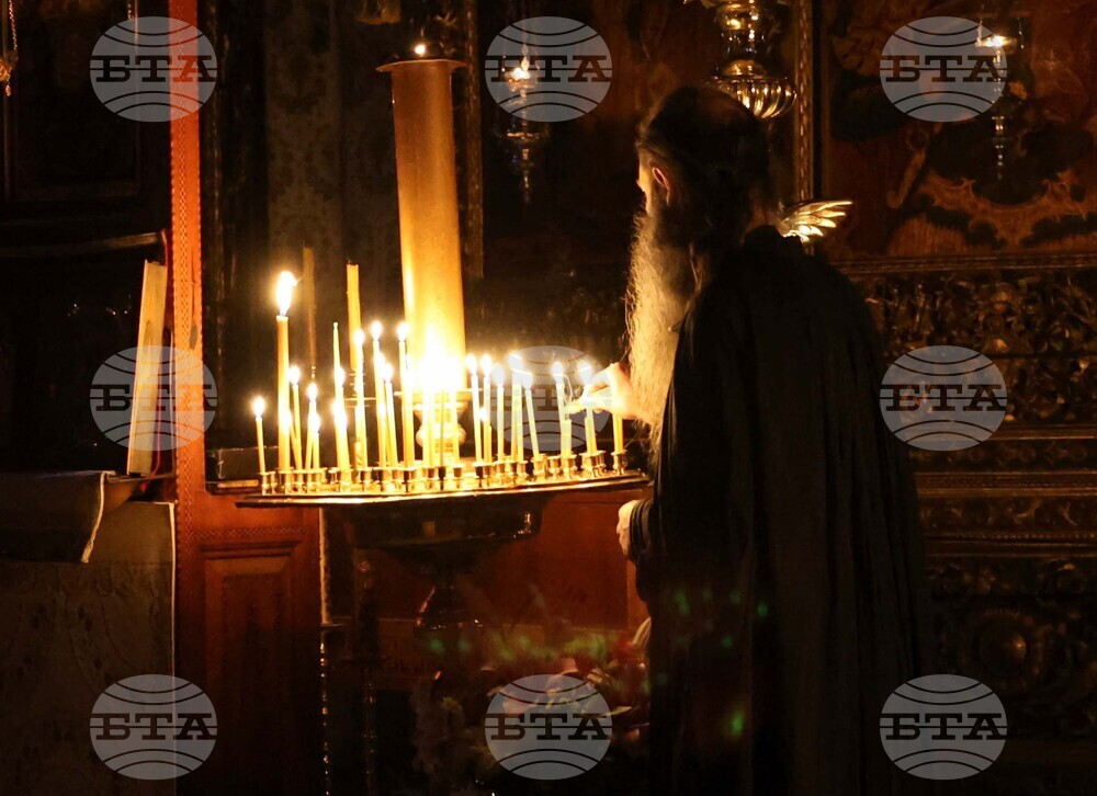 Гърция - Света Гора - Зографски манастир - богослужение и интронизация