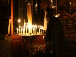 Гърция - Света Гора - Зографски манастир - богослужение и интронизация