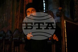 Гърция - Света Гора - Зографски манастир - богослужение и интронизация