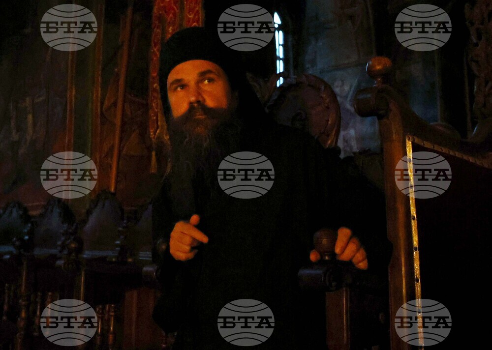 Гърция - Света Гора - Зографски манастир - богослужение и интронизация