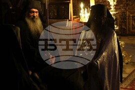 Гърция - Света Гора - Зографски манастир - богослужение и интронизация
