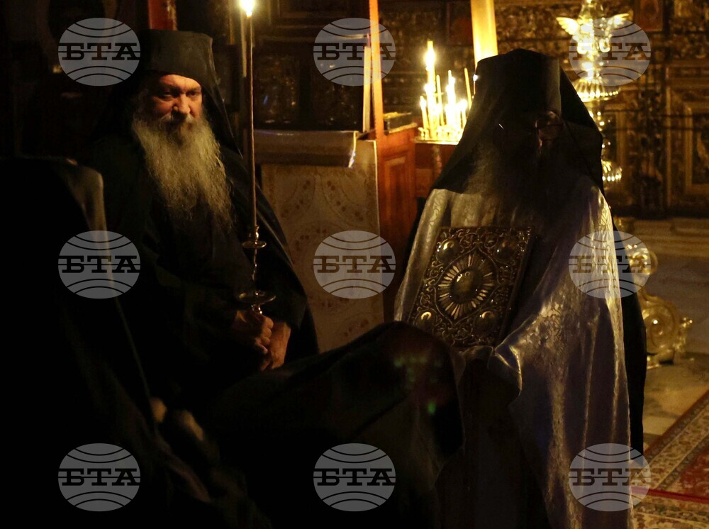 Гърция - Света Гора - Зографски манастир - богослужение и интронизация