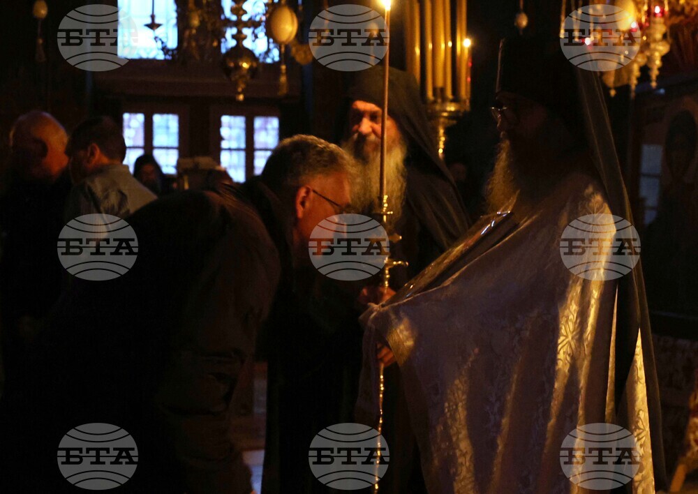 Гърция - Света Гора - Зографски манастир - богослужение и интронизация