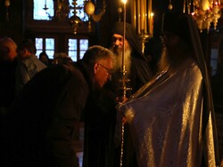 Гърция - Света Гора - Зографски манастир - богослужение и интронизация