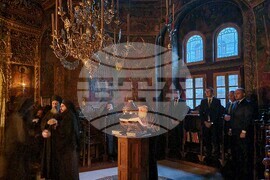 Гърция - Света Гора - Зографски манастир - богослужение и интронизация
