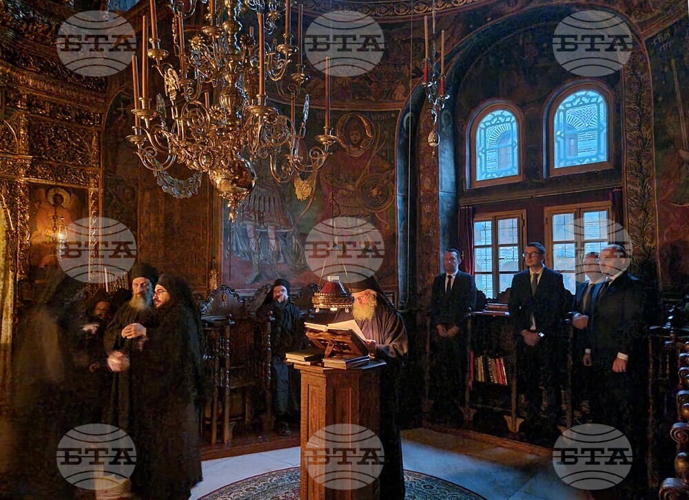 Гърция - Света Гора - Зографски манастир - богослужение и интронизация