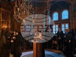 Гърция - Света Гора - Зографски манастир - богослужение и интронизация