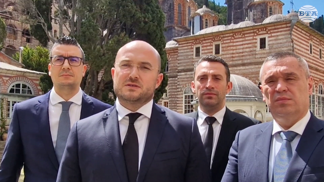 Зографският манастир е един от символите на българската духовност, каза Георги Георгиев след интронизацията на игумен Гавриил