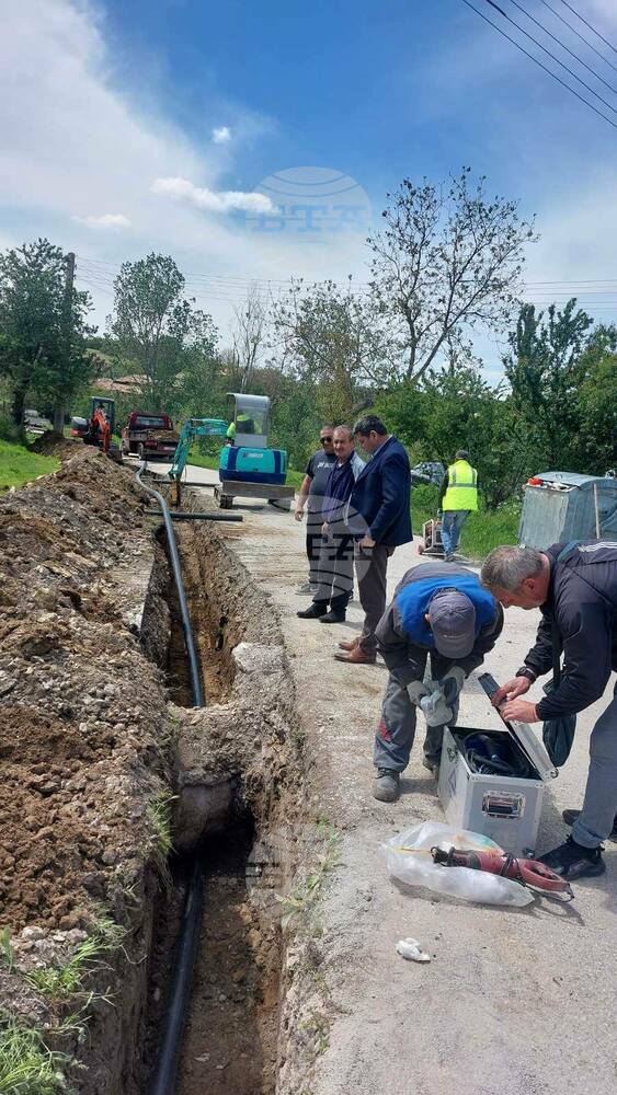 Проектът за подмяна на водопроводната мрежа в село Добротица е завършен на 80 процента