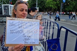 Румъния - Никушор Дан - митинг
