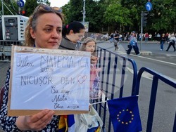 Румъния - Никушор Дан - митинг