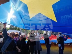 Румъния - Никушор Дан - митинг