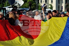 Румъния - Никушор Дан - митинг