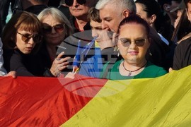 Румъния - Никушор Дан - митинг