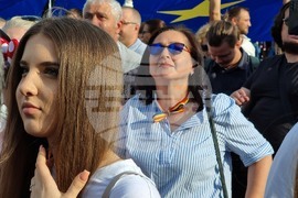 Румъния - Никушор Дан - митинг