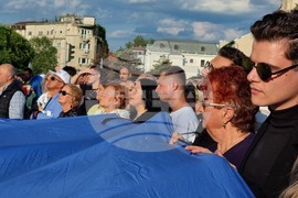 Румъния - Никушор Дан - митинг
