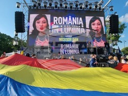 Румъния - Никушор Дан - митинг