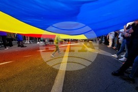 Румъния - Никушор Дан - митинг