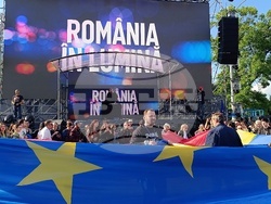 Румъния - Никушор Дан - митинг