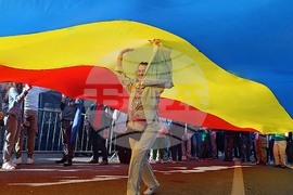 Румъния - Никушор Дан - митинг