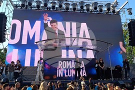 Румъния - Никушор Дан - митинг