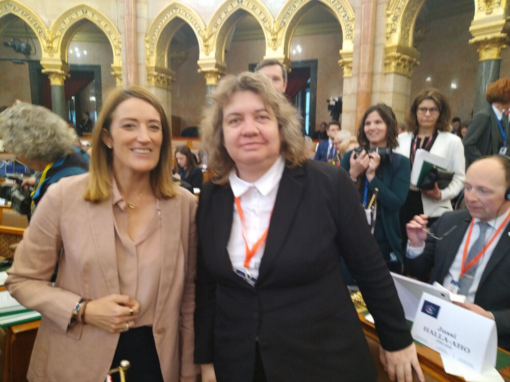 Parliament Chair Kiselova Confers with European Parliament President Metsola
