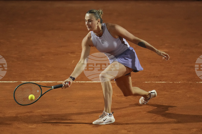 Арина Сабаленка на четвъртфинал на турнира по тенис в Рим след втора поредна победа над украинката Марта Костюк