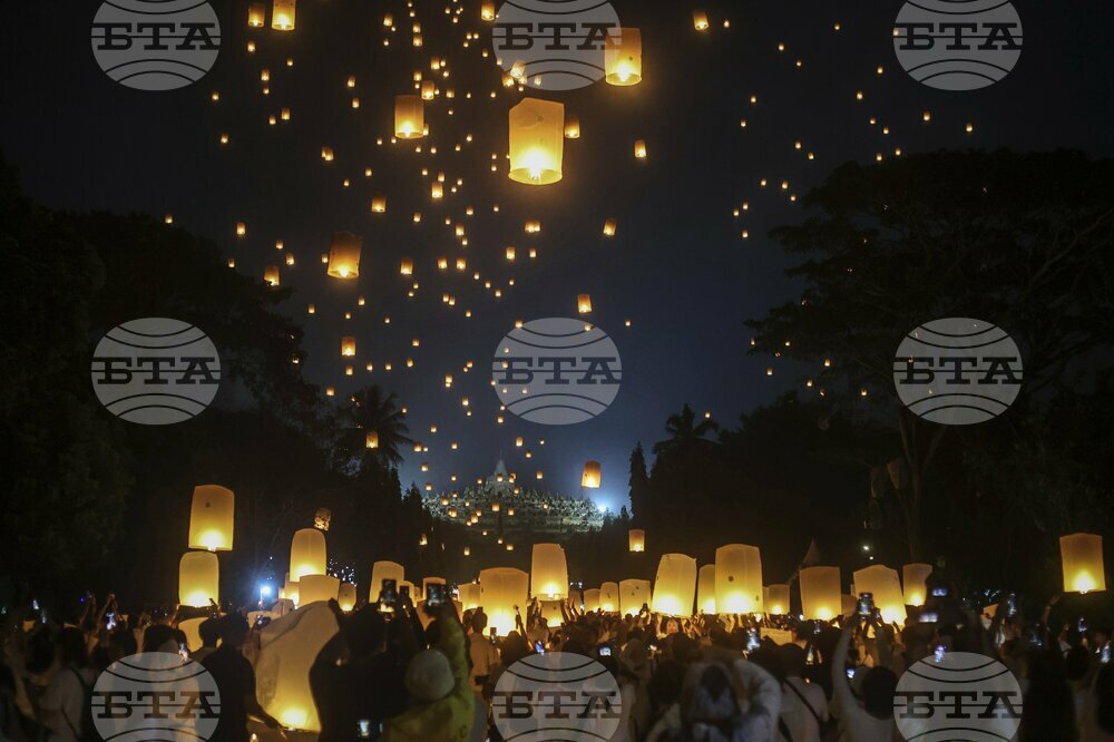 APTOPIX Indonesia Buddha Birthday