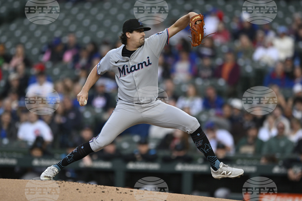 Marlins Cubs Baseball